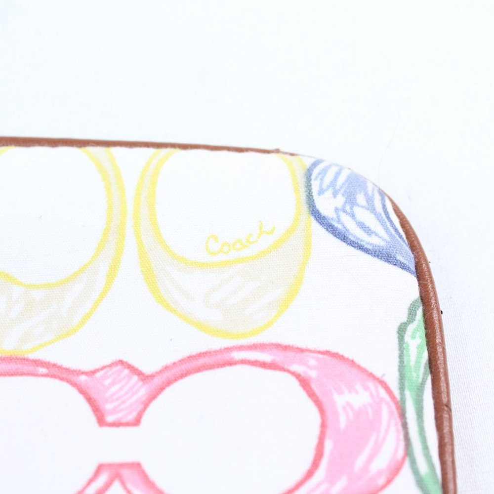 Coach Wristlet Multicolored Rainbow C Logo Fabric #162 - Picture 6 of 10
